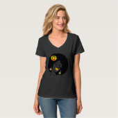 Beauty Lips Flower Black Girl Magic Afro Diva  Mel T-shirt (Voorkant volledig)