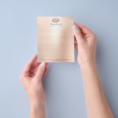 Beauty Lips Kiss Makeup Artist Confetti Roos Blush Flyer (Hand)