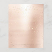 Beauty Lips Kiss Makeup Artist Confetti Roos Blush Flyer (Achterkant)