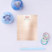 Beauty Lips Kiss Makeup Artist Confetti Roos Blush Flyer (Enkel)