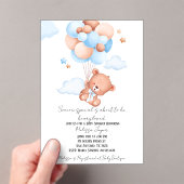 Beauty Loved Baby Shower Invitation  Acryl Uitnodigingen (Insitu (Draagbaar))