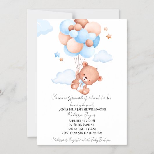 Beauty Loved Baby Shower Invitation  Magnetische Uitnodiging (Voorkant)