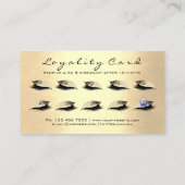 Beauty Loyalty Kaart 10 Lash Champaigne Gold Crown (Achterkant)