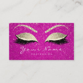 Beauty Loyalty Kaart 10 Lash Hot Pink Gold Crown