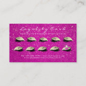 Beauty Loyalty Kaart 10 Lash Hot Pink Gold Crown (Achterkant)