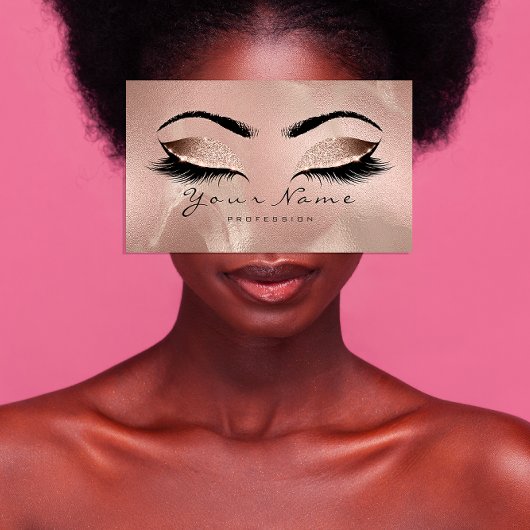 Beauty Loyalty Kaart 10 Lash Roos Gold Crown