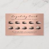 Beauty Loyalty Kaart 10 Lash Roos Gold Skinny Crow (Achterkant)