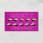 Beauty Loyalty Kaart 10 Lash Vivid Pink Gold Crown (Achterkant)