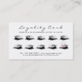 Beauty Loyalty Kaart 10 Lash WhiteGrey Silver Crow (Achterkant)