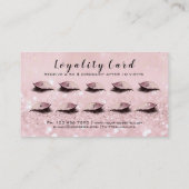 Beauty Loyalty Kaart 10 Makeup Lashe Roos Gold Pin (Achterkant)