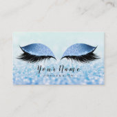 Beauty Loyalty Kaart 10 Makeup Lashes Blue Glitter (Voorkant)