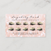 Beauty Loyalty Kaart 10 Makeup Lashes Gold Peach (Achterkant)