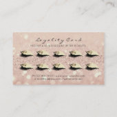 Beauty Loyalty Kaart 10 Makeup Lashes Roos Gold WO (Achterkant)