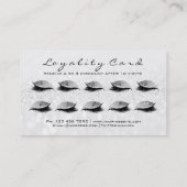 Beauty Loyalty Kaart 10 Makeup Lashes Silver Grey (Achterkant)