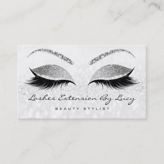 Beauty Loyalty Kaart 10 Makeup Lashes Silver Grey (Voorkant)