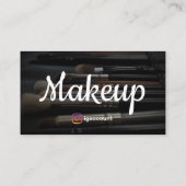 Beauty Make-up Artiest QR-code Visitekaartje (Achterkant)