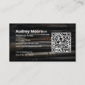 Beauty Make-up Artiest QR-code Visitekaartje (Voorkant)