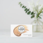 Beauty Make-up Salon Uw Logo Vloeibare Make-up Visitekaartje (Staand voorkant)
