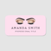 Beauty Make-up Wenkbrauwen & Wimpers Professioneel Naamplaatje (Voorkant)