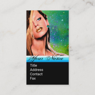 BEAUTY MAKEUP ARTIST COSMETICS Monogram Green Visitekaartje