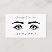 Beauty Makeup Artist Eyelashes QR-code Visitekaartje (Voorkant)