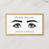 Beauty Makeup Artist Eyelashes QR-code Visitekaartje (Voorkant)