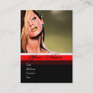 BEAUTY MAKEUP ARTIST monogram grijs blauw saffier Visitekaartje