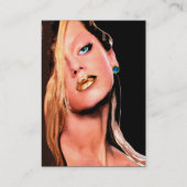 BEAUTY MAKEUP ARTIST, sapphire blue black Visitekaartje (Achterkant)