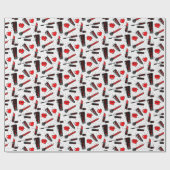 Beauty Makeup Cadeaupapier (Vlak)