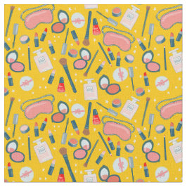 Beauty Makeup Cosmetics Pattern Stof