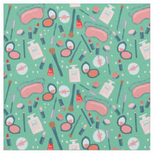  Beauty Makeup Cosmetics Pattern Stof