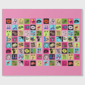 Beauty Makeup Cosmetics vrouwen worden geconfronte Cadeaupapier (Vlak)