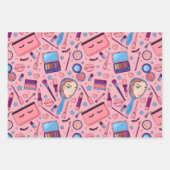 Beauty Makeup Cosmetics Wrapping Paper Set of 3 (Voorkant)
