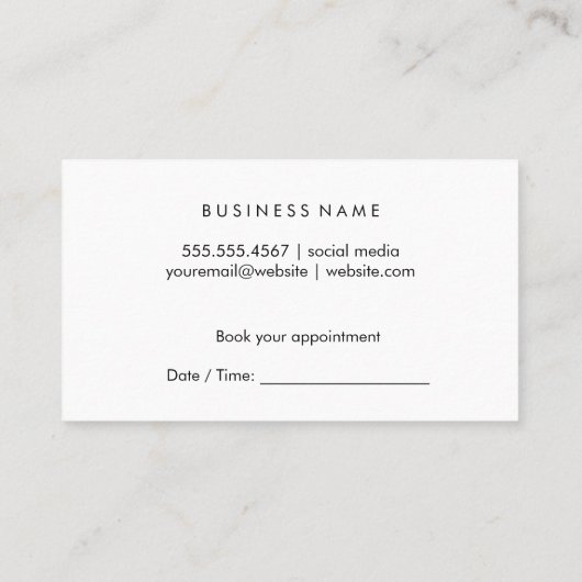 Beauty Makeup Expressive Afsprakenkaartje (Achterkant)