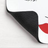 Beauty Makeup Face Lashes en Red Lips Salon Muismat (Hoek)