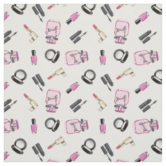 Beauty Makeup Pattern Stof (Swatch)
