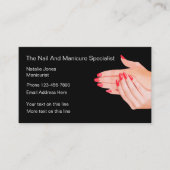 Beauty Manicure Mode Visitekaartje (Voorkant)