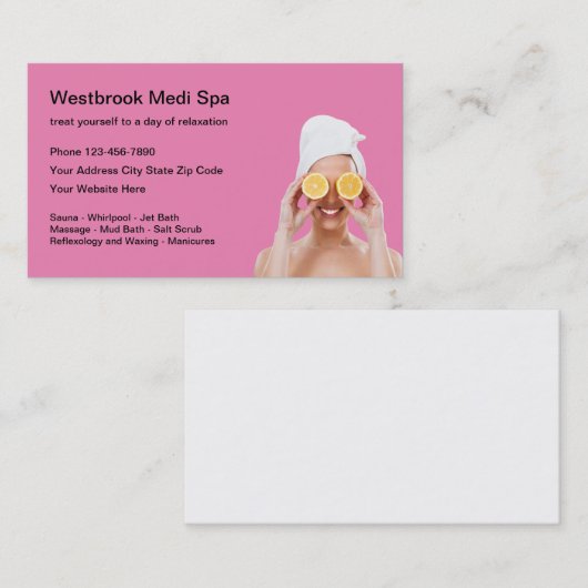 Beauty Medi Spa Stijlvol Visitekaartje (Voorkant / Achterkant)