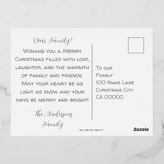 Beauty  Meisje Vrolijk Kerstmis Groeten Retro Folie Feestdagen Briefkaart (Achterkant)