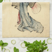 Beauty met Fan 1840 Theedoek (Gevouwen)