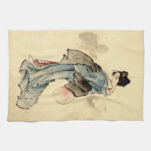 Beauty met Fan 1840 Theedoek (Horizontaal)