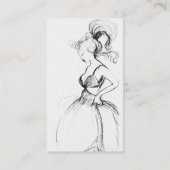 BEAUTY, MODE DESIGNER ,zwart-witte parel Visitekaartje (Achterkant)