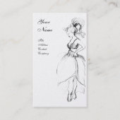 BEAUTY, MODE DESIGNER ,zwart-witte parel Visitekaartje (Voorkant)