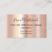 Beauty Mode Glitzy Makeup Artist Visitekaartje (Achterkant)