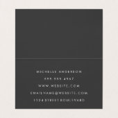 Beauty Mode Makeup Gold geborsteld Visitekaartje (Binnenkant ongevouwen)