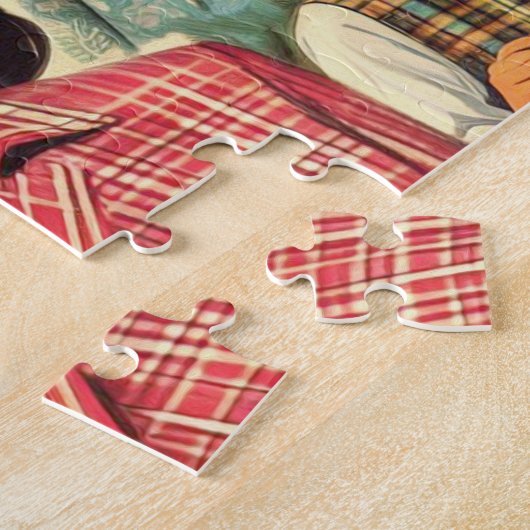  Beauty Mode Meisjes Legpuzzel (Zijkant)