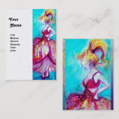 BEAUTY MODE rode roze blauwe witte parel Visitekaartje (Voorkant / Achterkant)