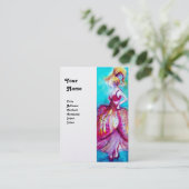 BEAUTY MODE rode roze blauwe witte parel Visitekaartje (Staand voorkant)