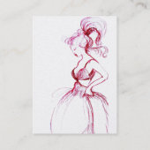 BEAUTY MODE, rode roze blauwe witte parel Visitekaartje (Achterkant)