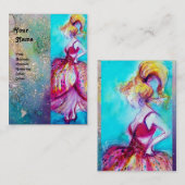 BEAUTY MODE rood roze blauw groen Visitekaartje (Voorkant / Achterkant)